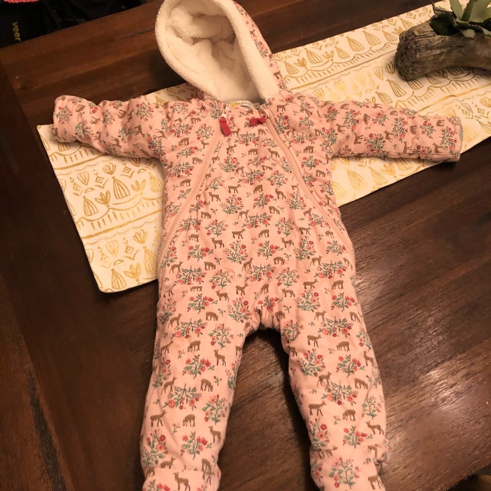 Baby Boden deer bunting winter gear